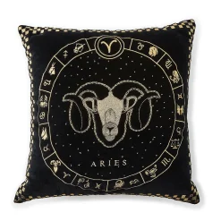 Aries Zodiac Throw Pillow
