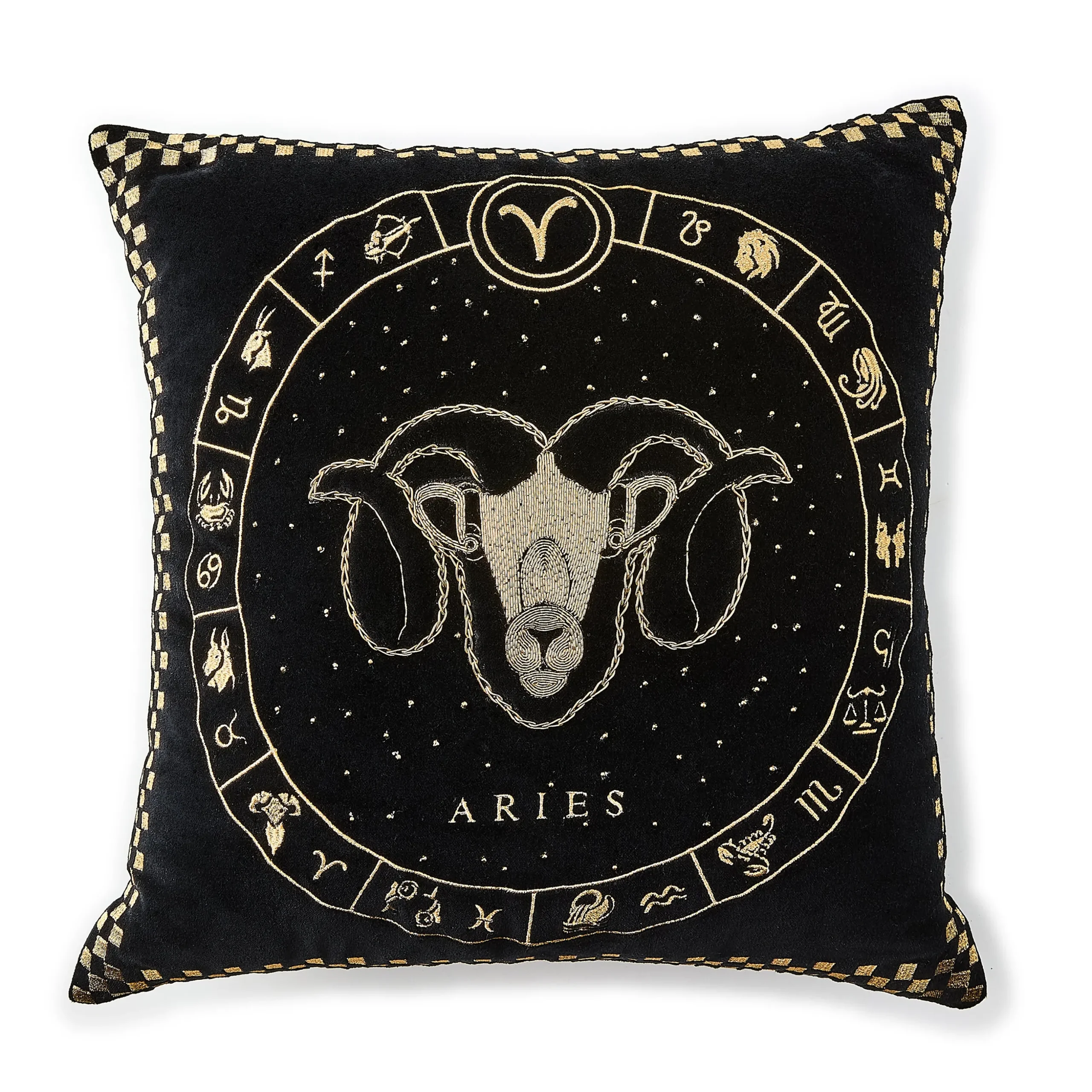 Aries Zodiac Throw Pillow