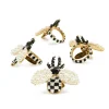 Bee Napkin Rings, Set of 4