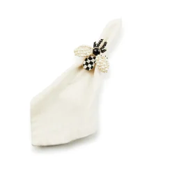 Bee Napkin Rings, Set of 4