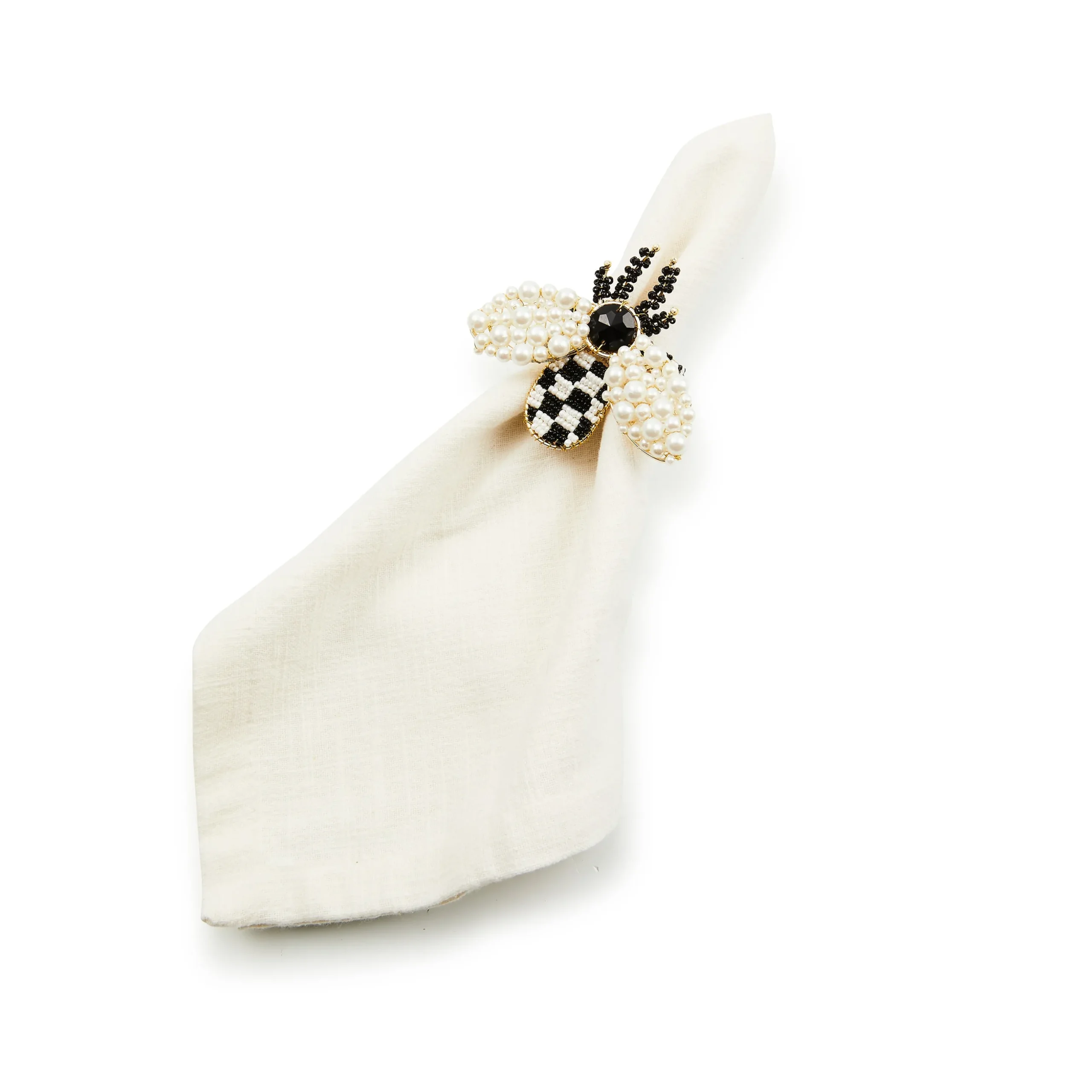 Bee Napkin Rings, Set of 4