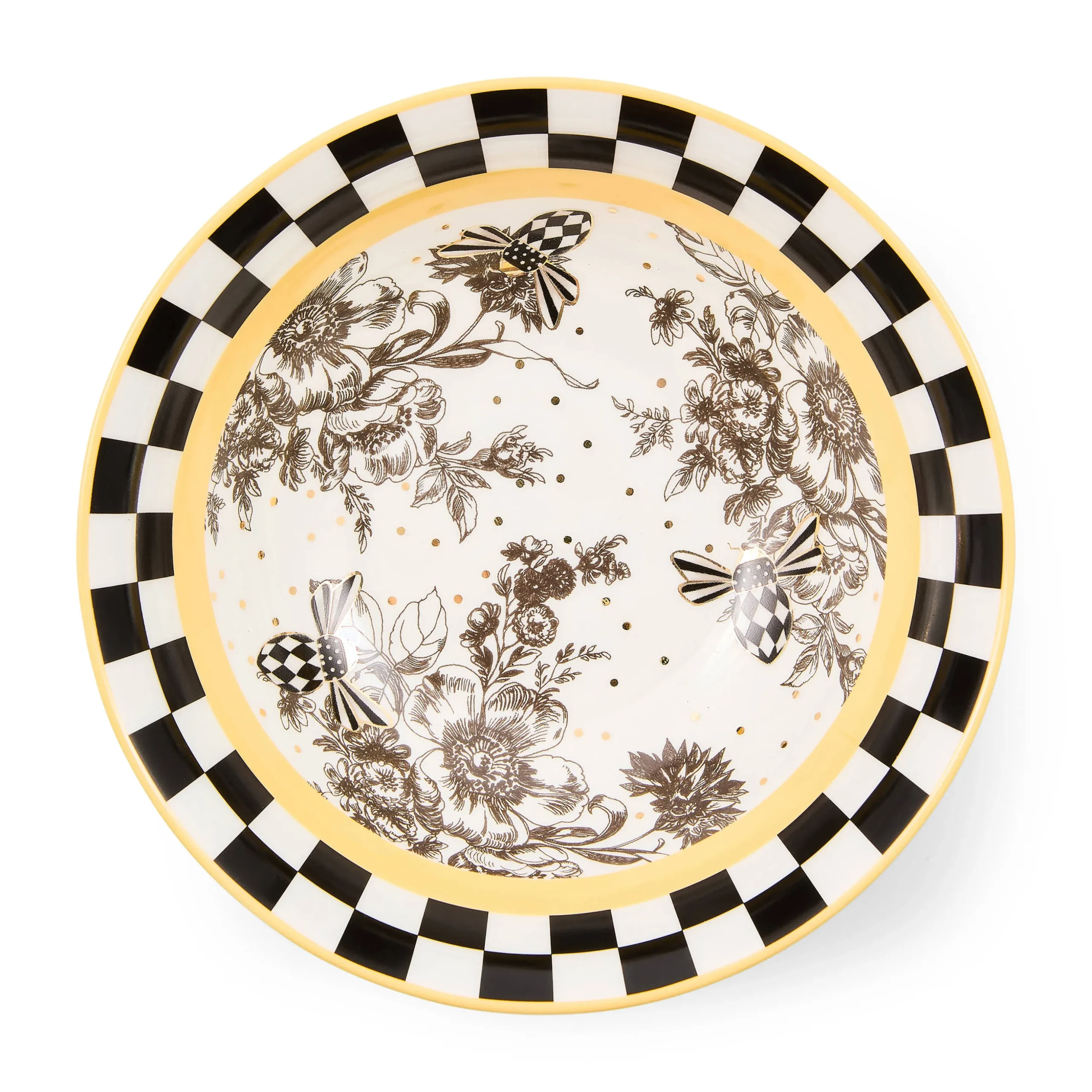 Bee Toile Bowl