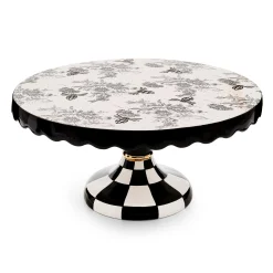 Bee Toile Large Pedestal Platter