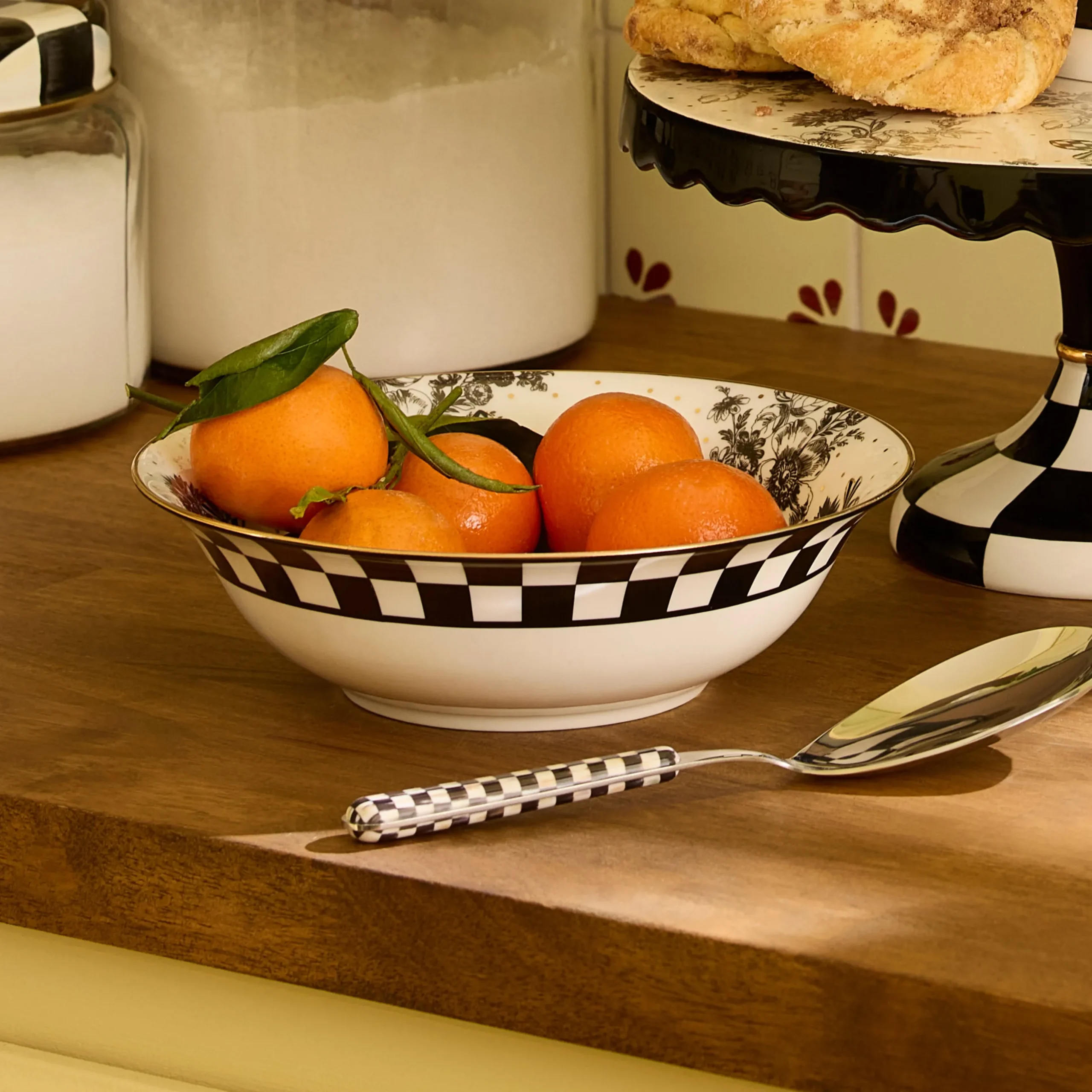 Bee Toile Serving Bowl