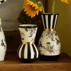 Bee Toile Vases, Set of 2