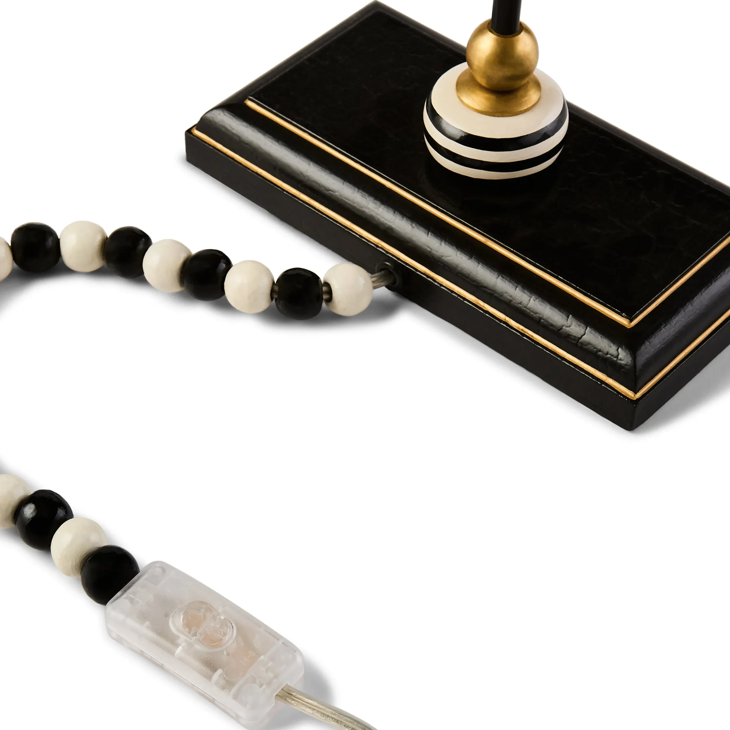 Black and White Library Lamp