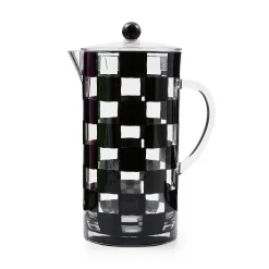 Black Check Acrylic Pitcher