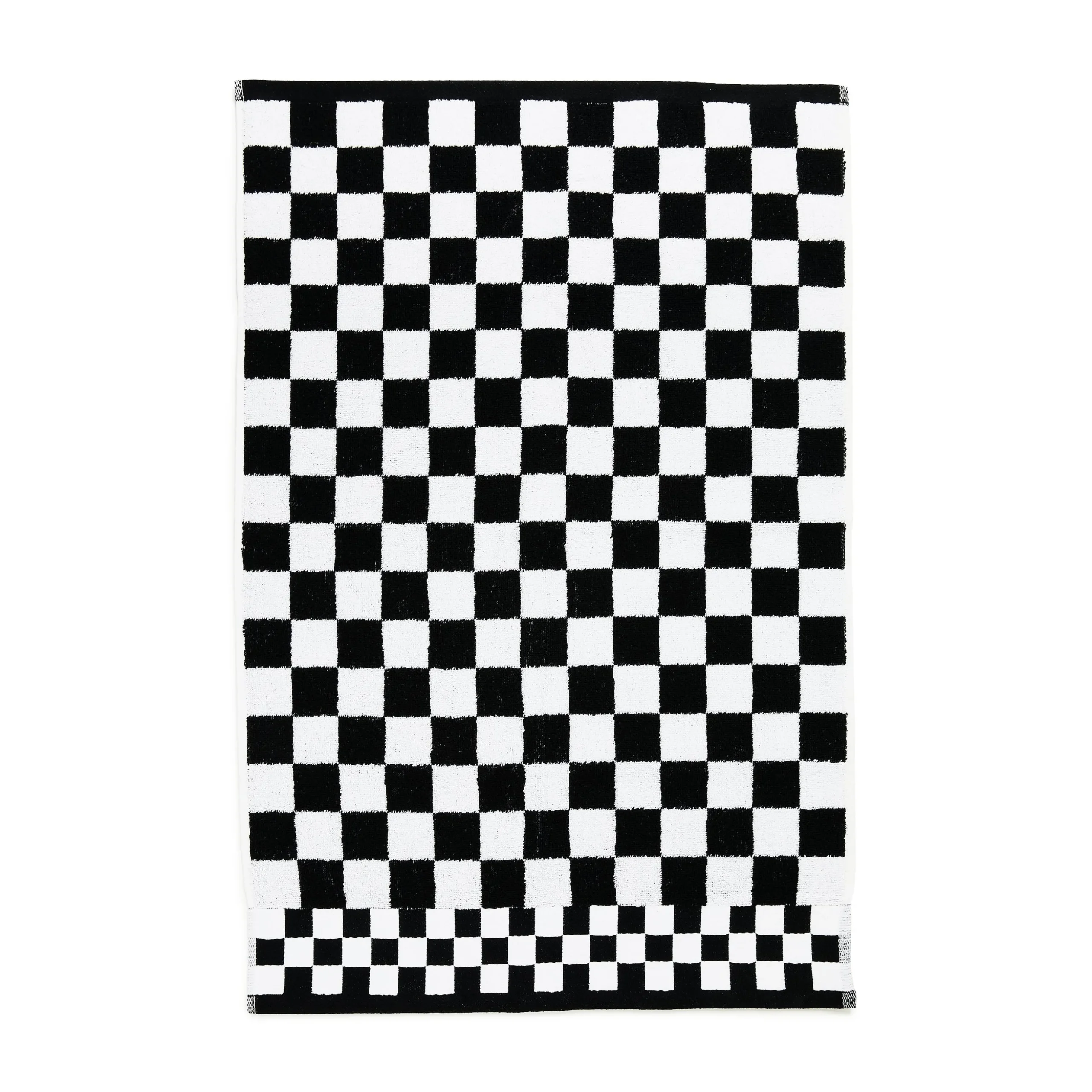 Black Check Hand Towel