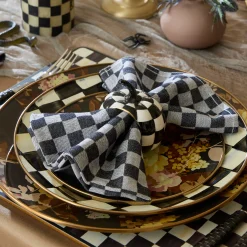 Black Check Napkin, Set of 4