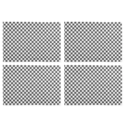Black Check Placemat, Set of 4