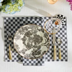 Black Check Placemat, Set of 4