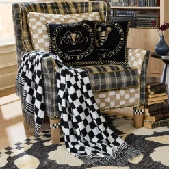 Black & White Check Throw