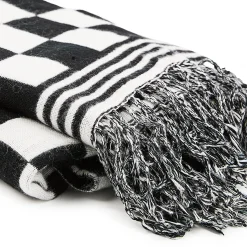 Black & White Check Throw