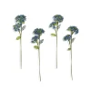 Blue Hydrangea Beaded Flower Stem, Set of 4