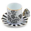 Butterfly Toile Mug & Saucer Set