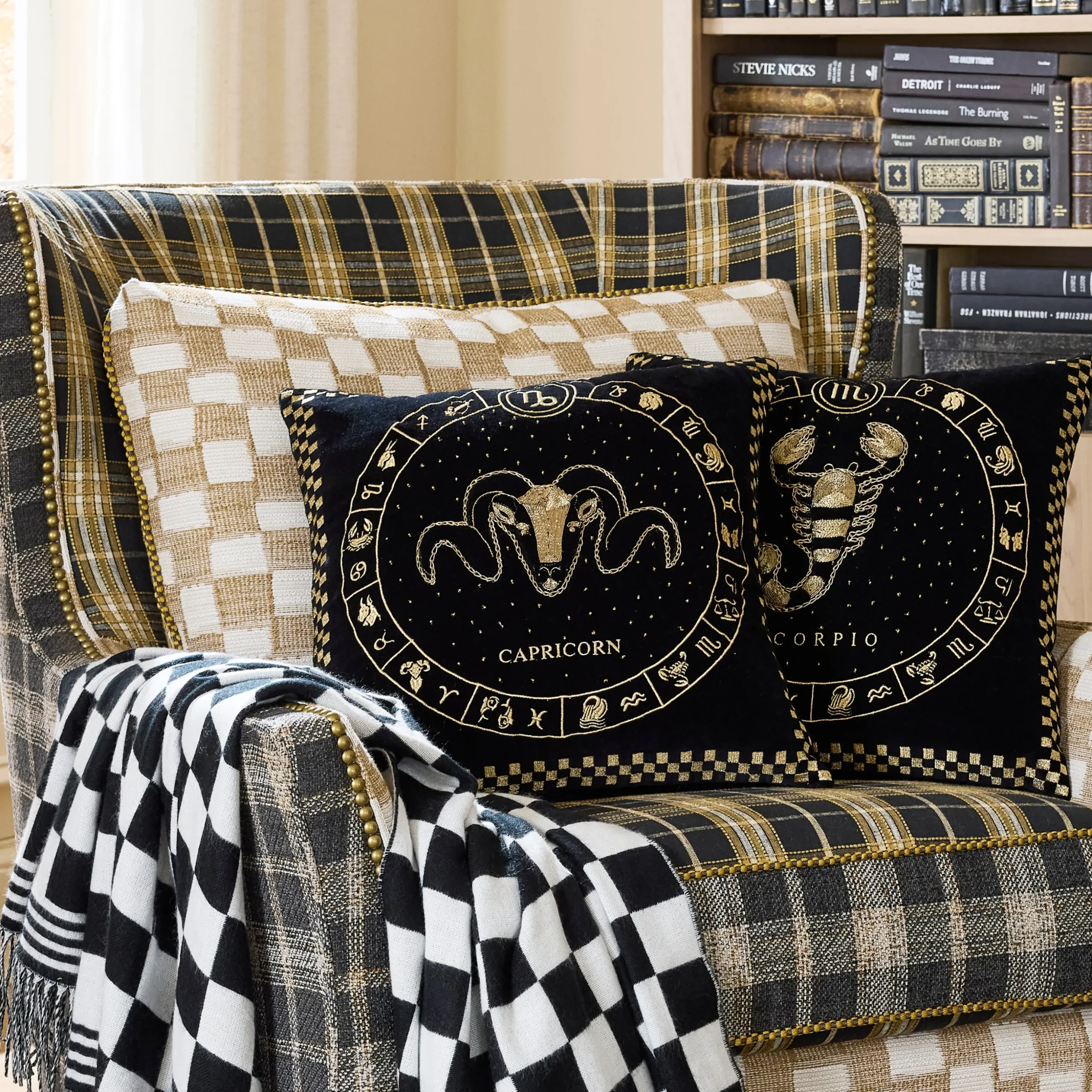 Capricorn Zodiac Throw Pillow