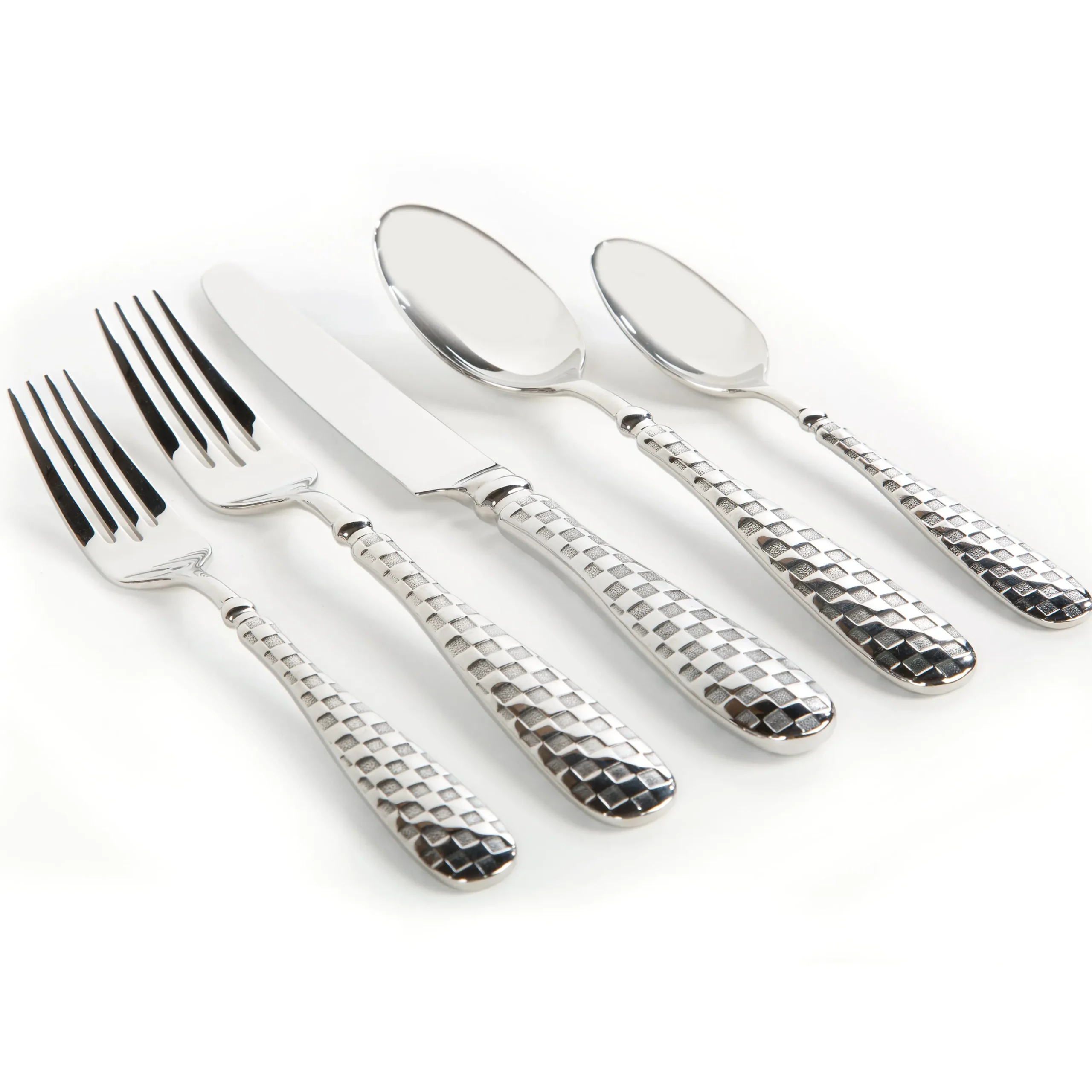 Check Flatware 5-Piece Place Setting