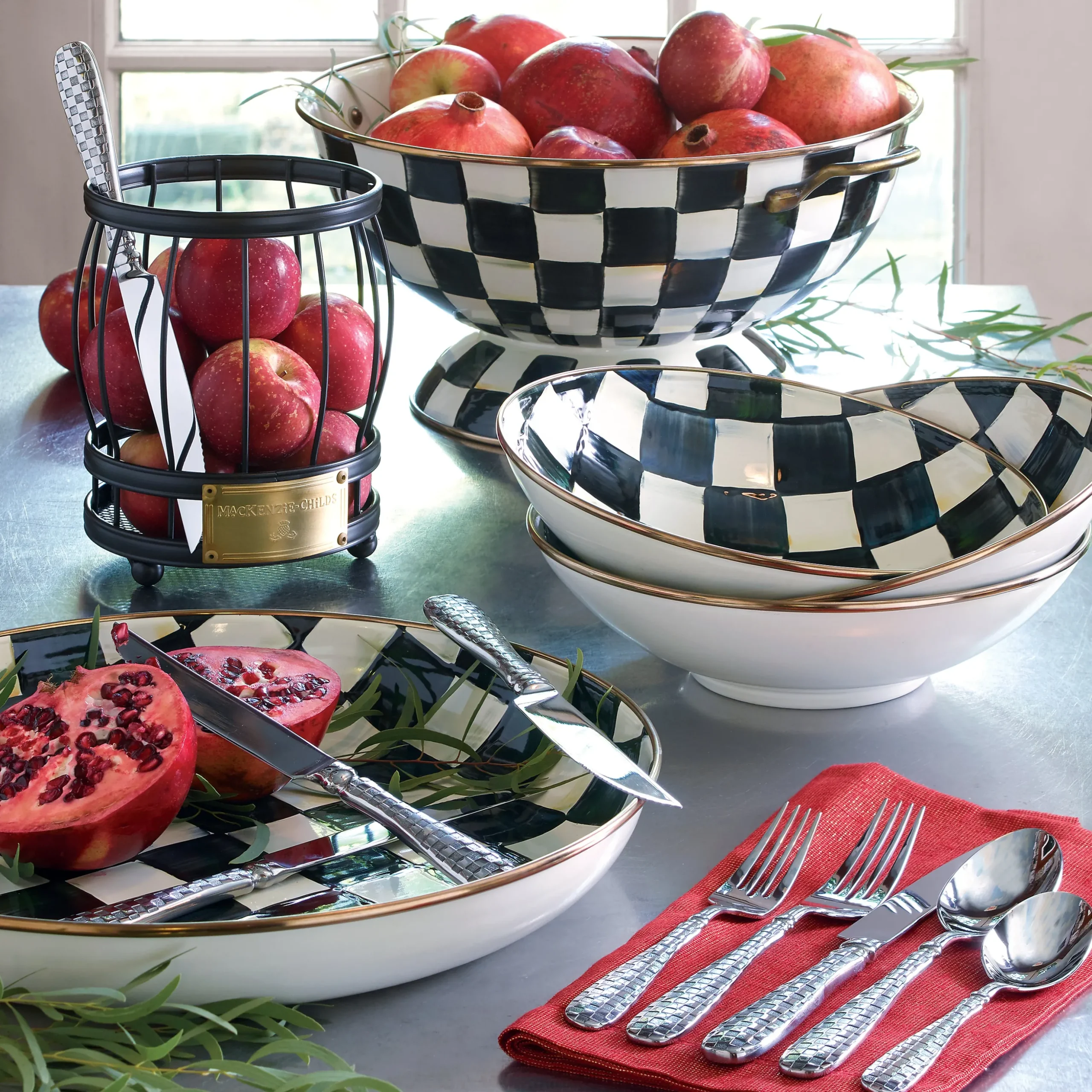 Check Flatware 5-Piece Place Setting