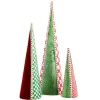 Check It Out Fabric Cone Trees, Set of 3