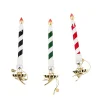 Check It Out Glass Candle Clips, Set of 3