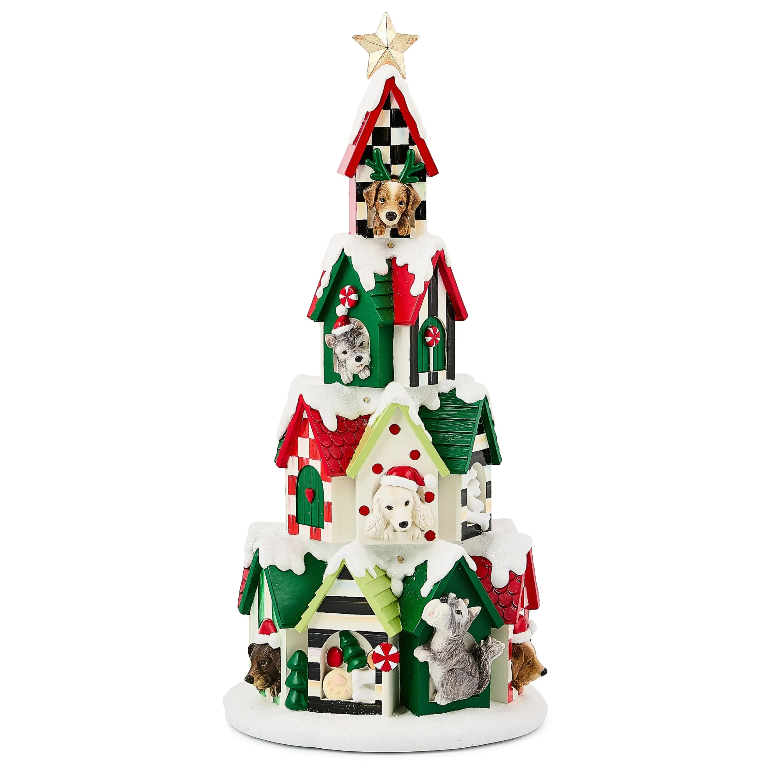 Check It Out Illuminated Dog House Tower
