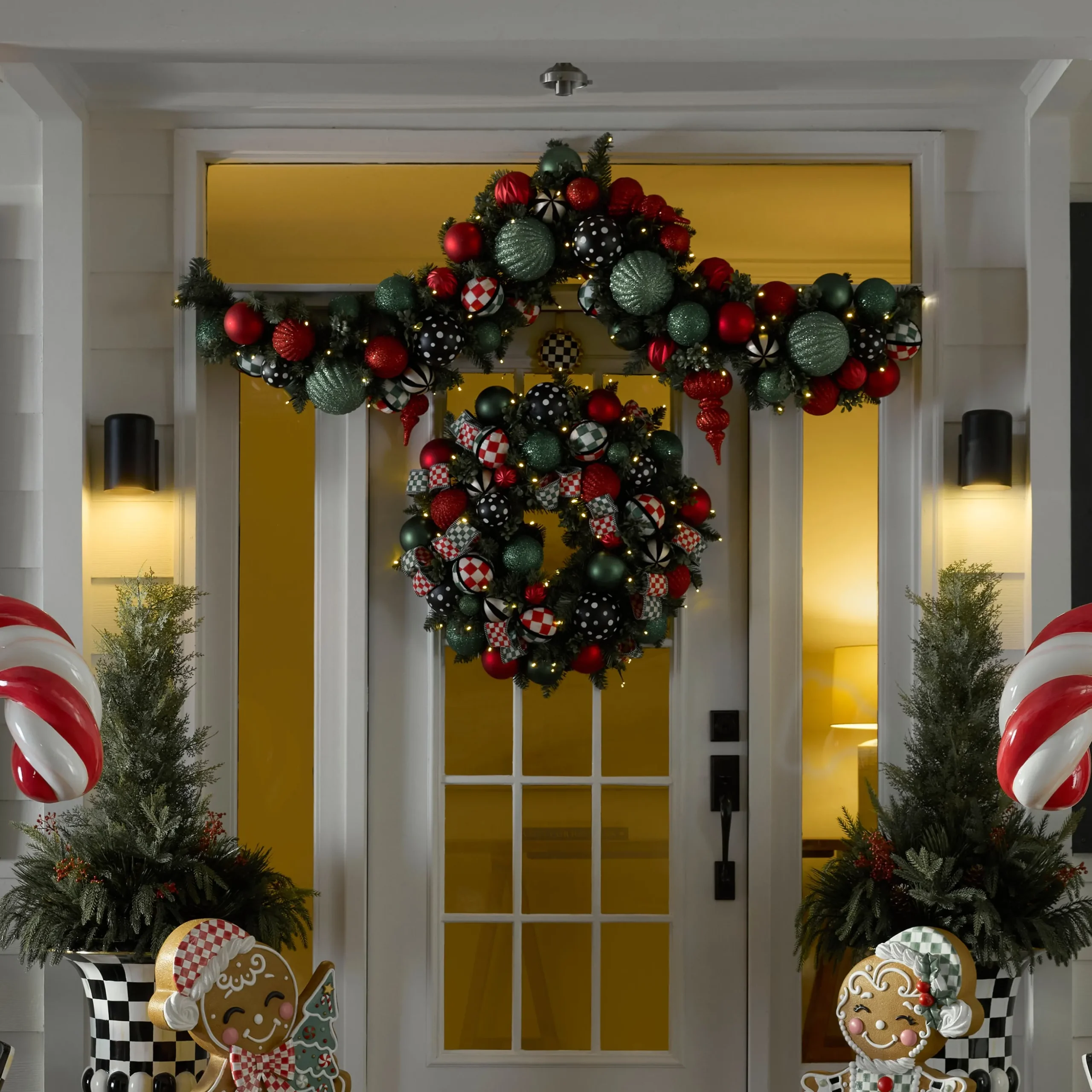 Check It Out Illuminated 26" Wreath
