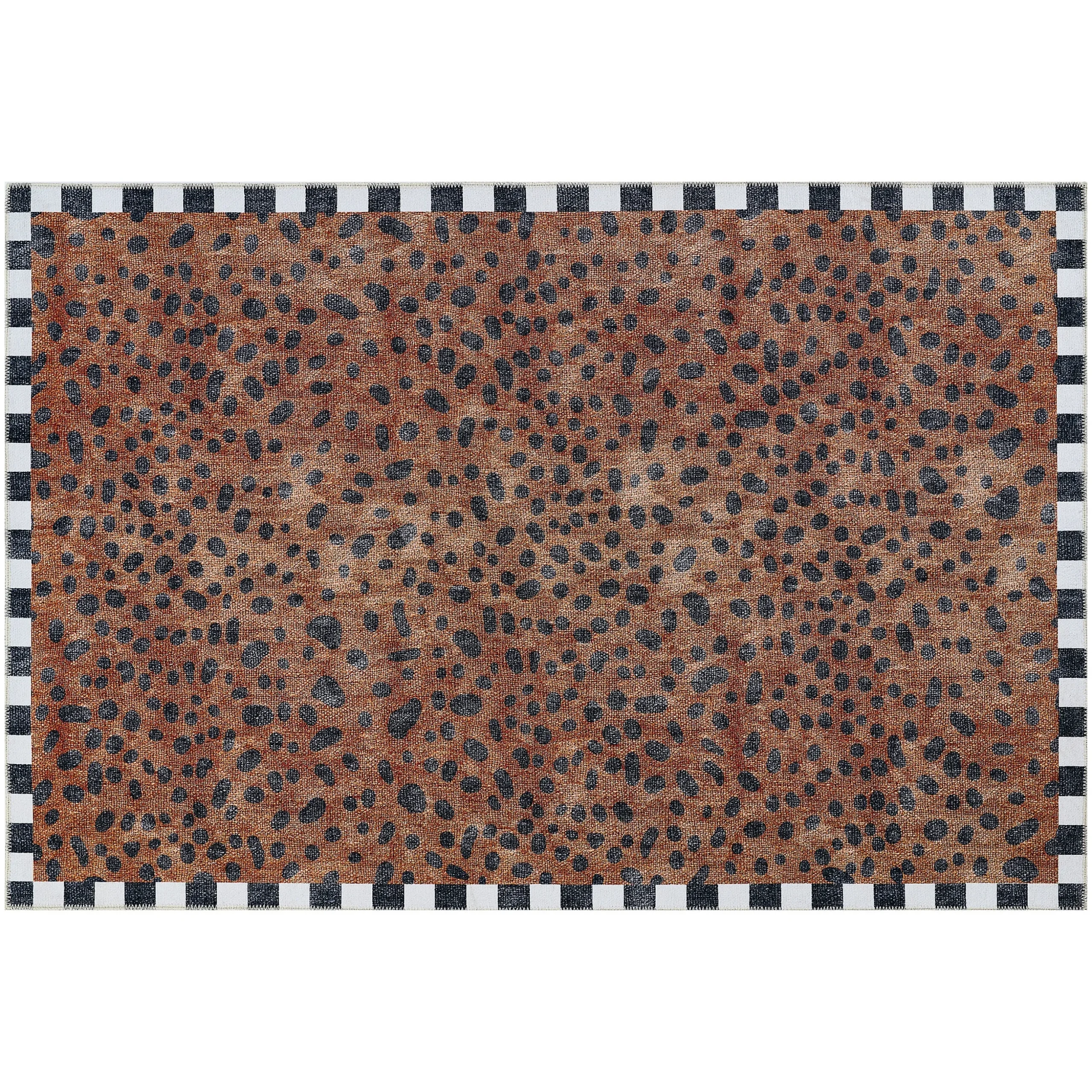 Cheetah 5' x 7'6" Washable Rug