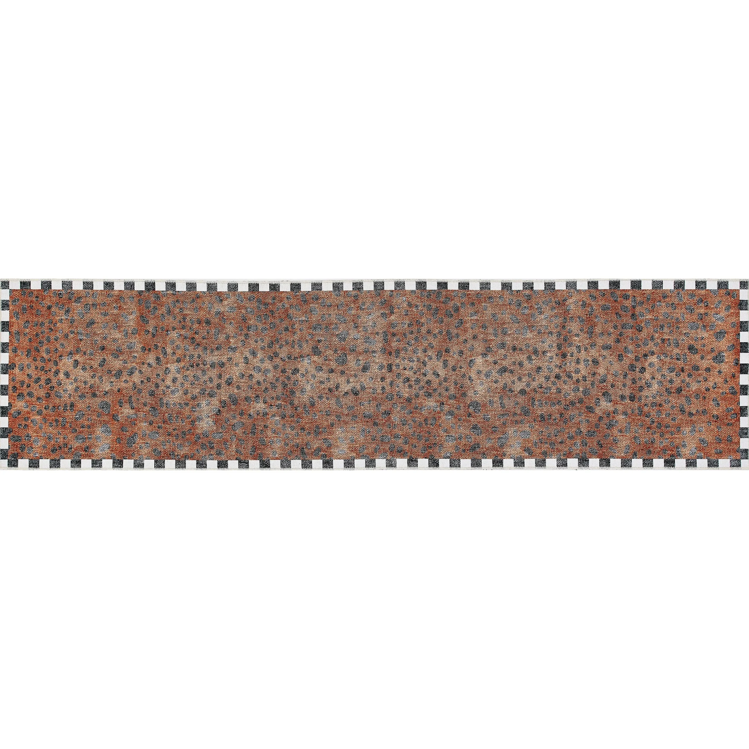 Cheetah 2'6" x 10' Washable Runner