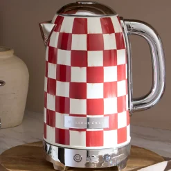 Cherry Check Electric Kettle