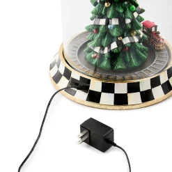 Christmas Tree Train Music Box Cloche