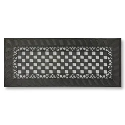 Classic Check Rubber Double Door Entrance Mat