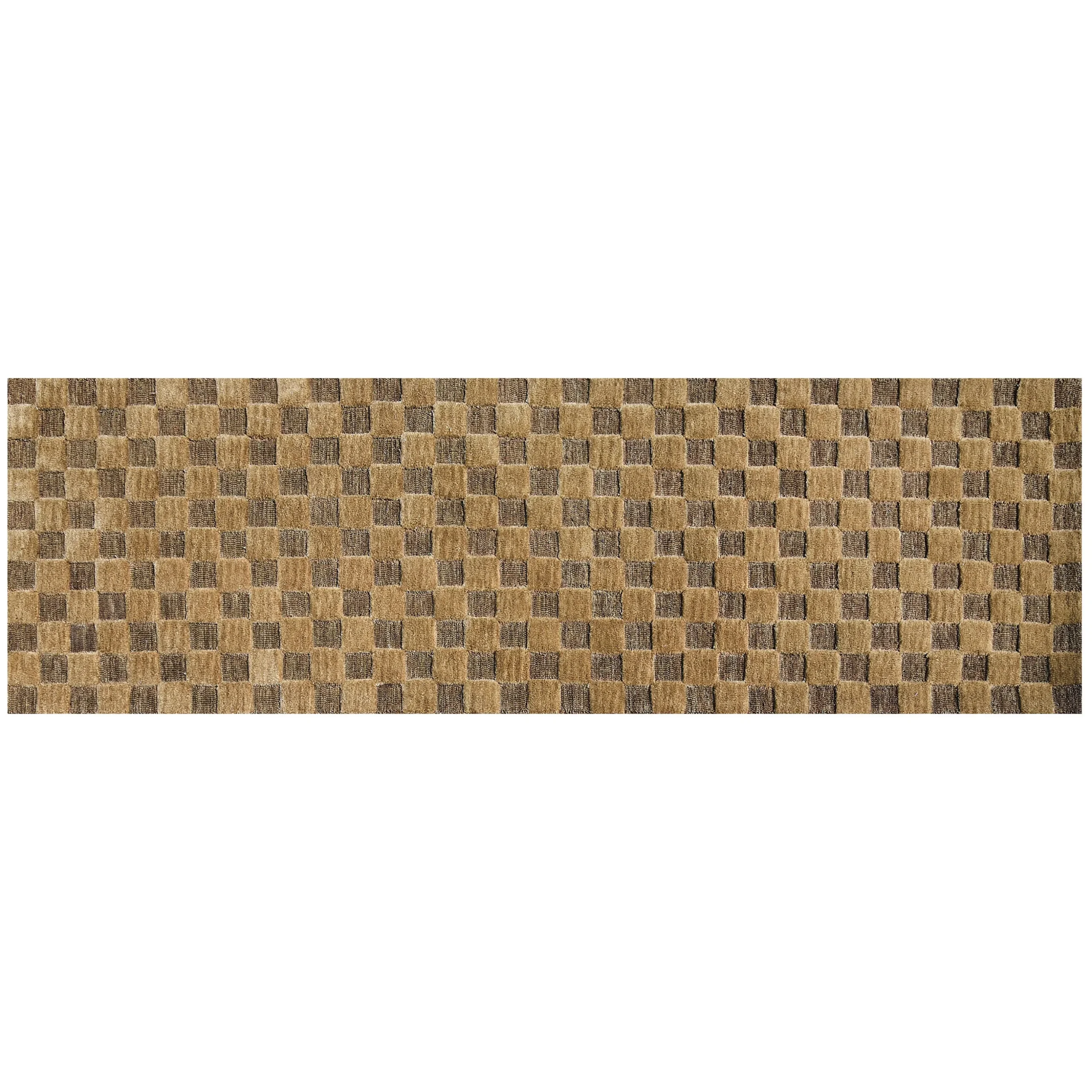 Cocoa Checkerboard 2'6" x 8' Runner