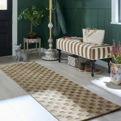 Cocoa Checkerboard 2'6" x 8' Runner