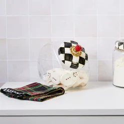 Cookie Jar with Courtly Check Lid