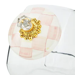 Cookie Jar with Rosy Check Lid
