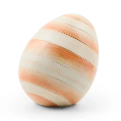 Coral Stripe Mini Egg