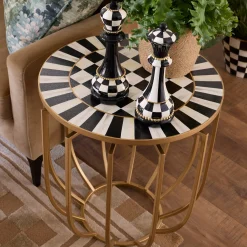 Courtly Basket Accent Table
