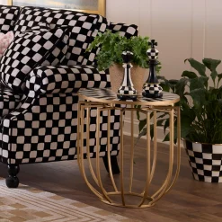 Courtly Basket Accent Table