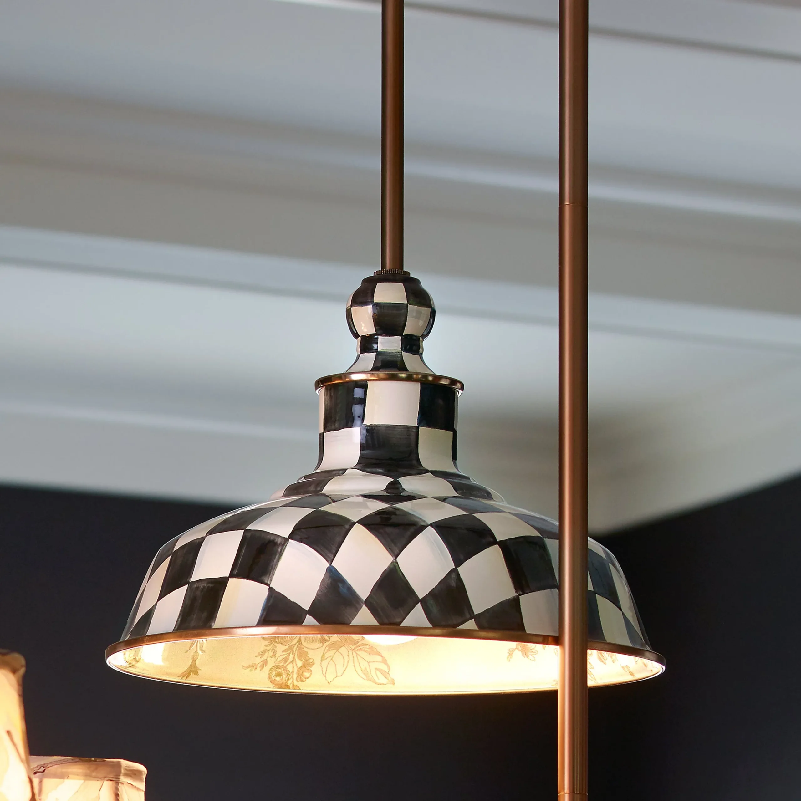 Courtly Check 12" Barn Pendant Lamp