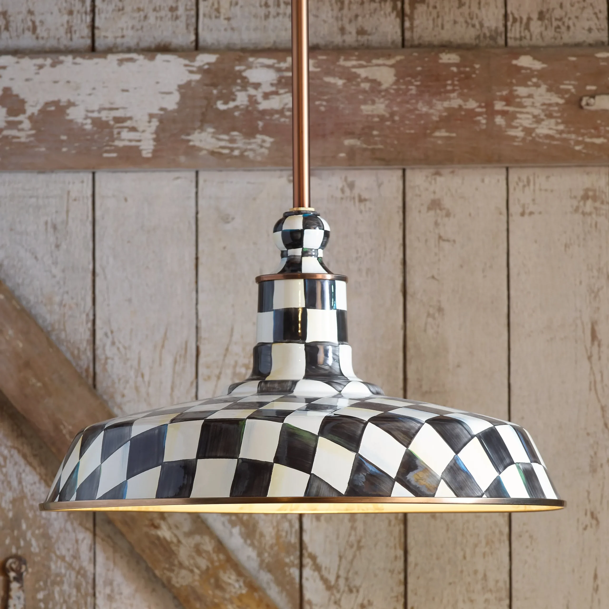 Courtly Check 18" Barn Pendant Lamp