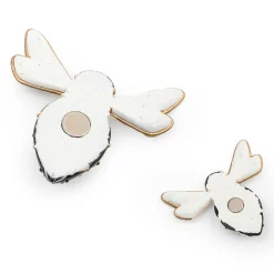 Courtly Check Bee Magnets, Set of 2