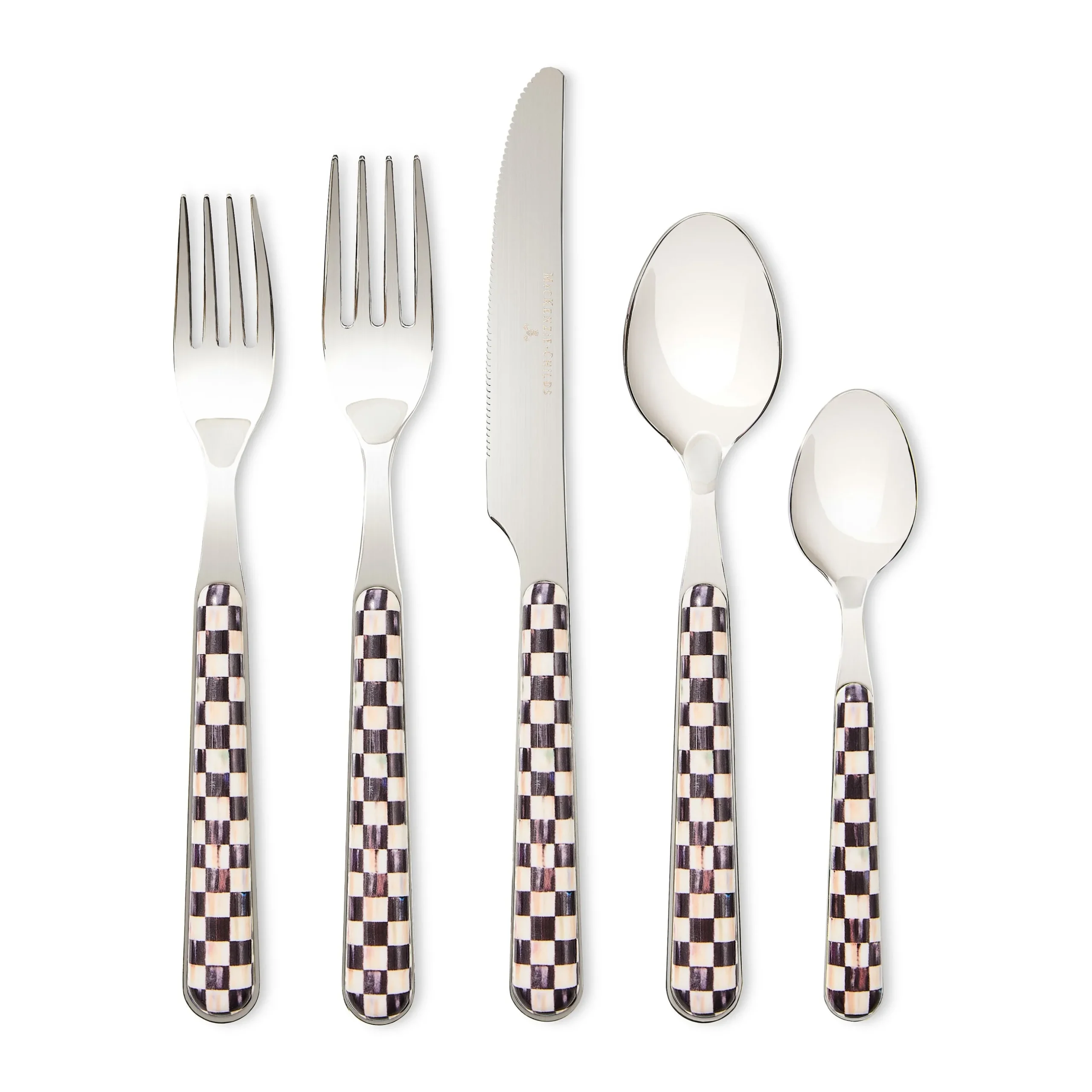 Courtly Check Bistro Flatware 5 Piece Place Setting