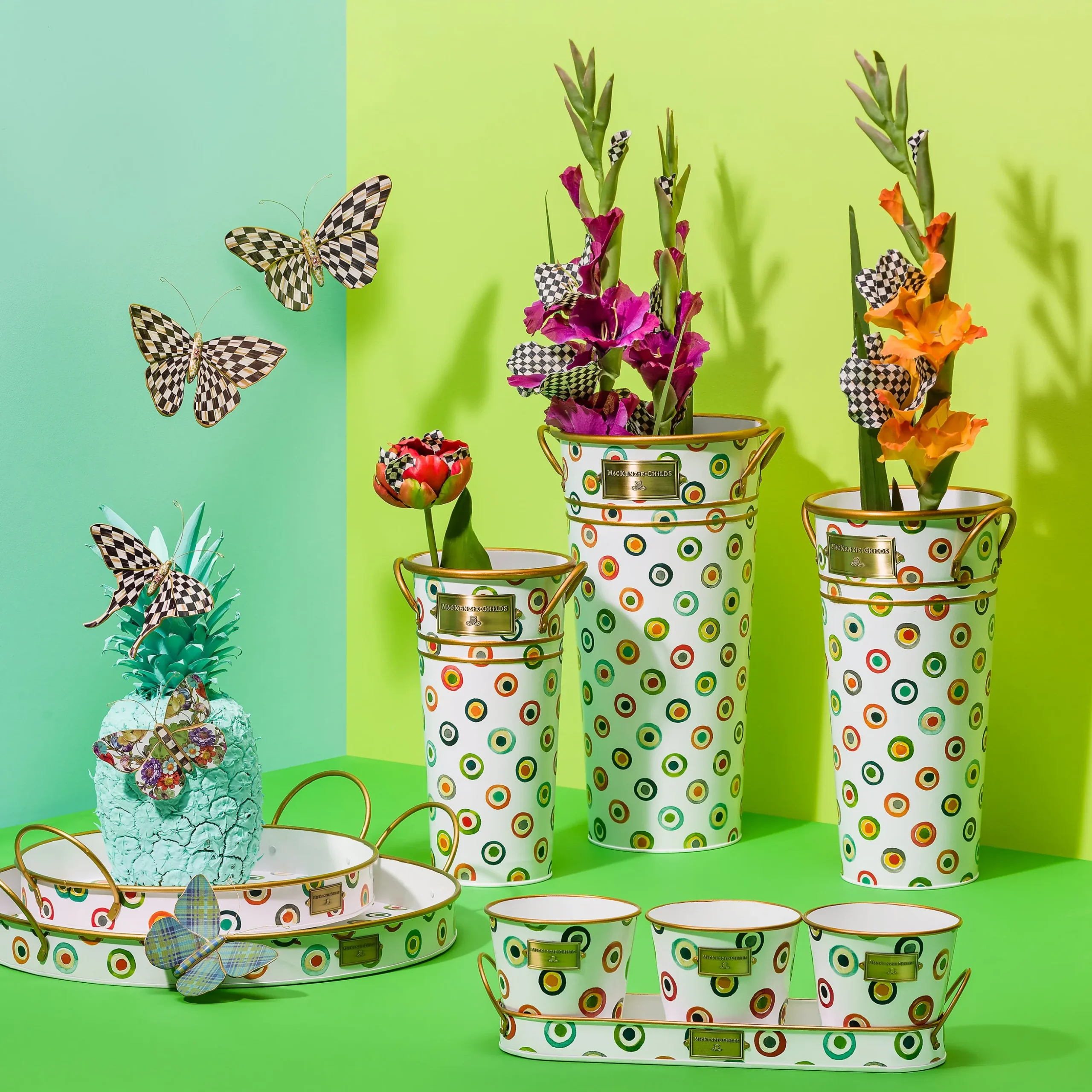 Courtly Check Butterfly Duo Wall Decor