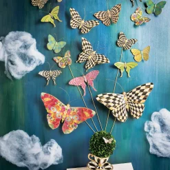 Courtly Check Butterfly Duo Wall Decor