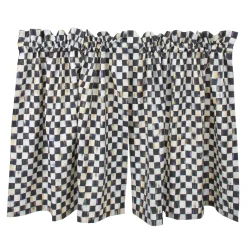 Courtly Check Cafe Curtains, Set of 2