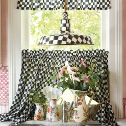 Courtly Check Cafe Curtains, Set of 2