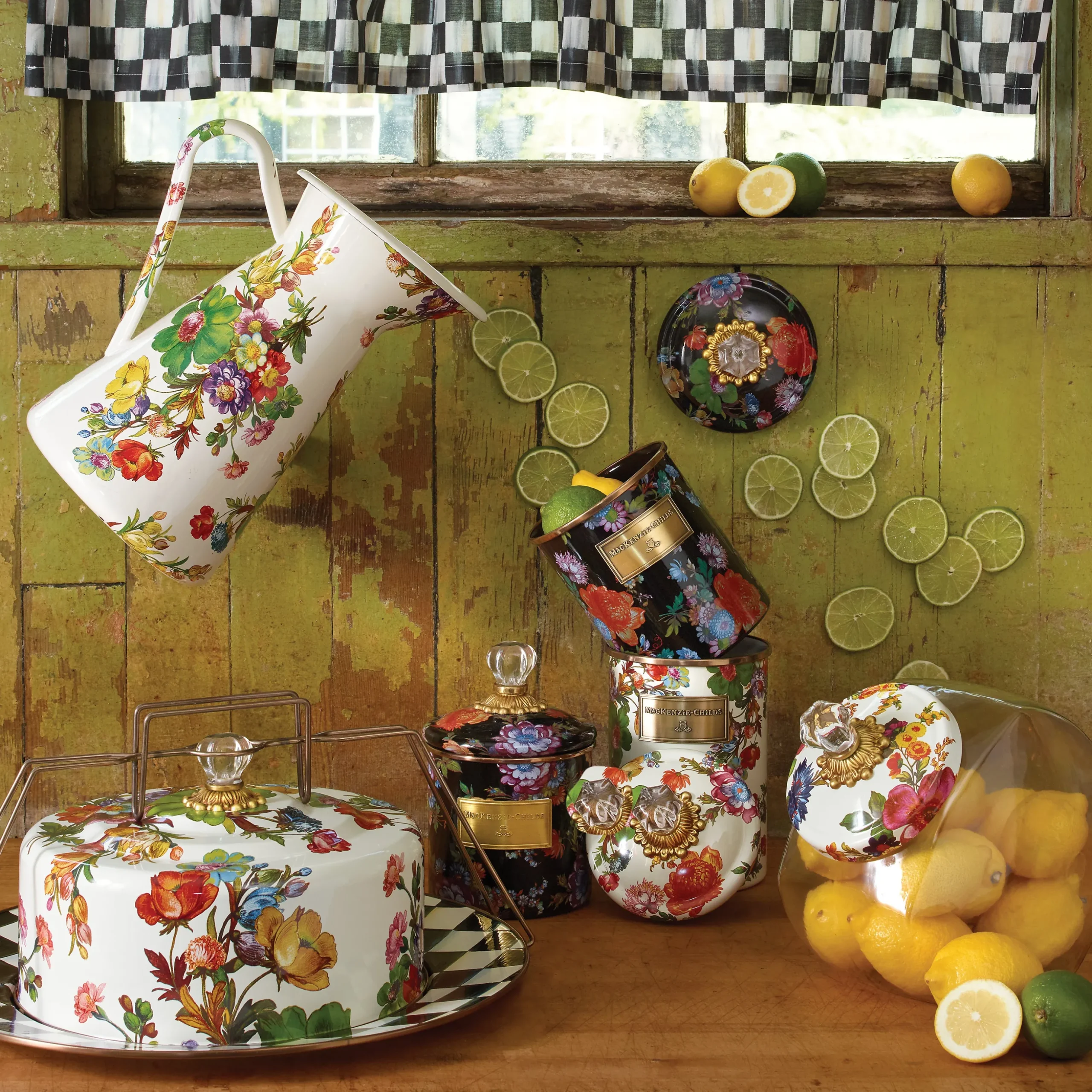 Courtly Check Cafe Valance