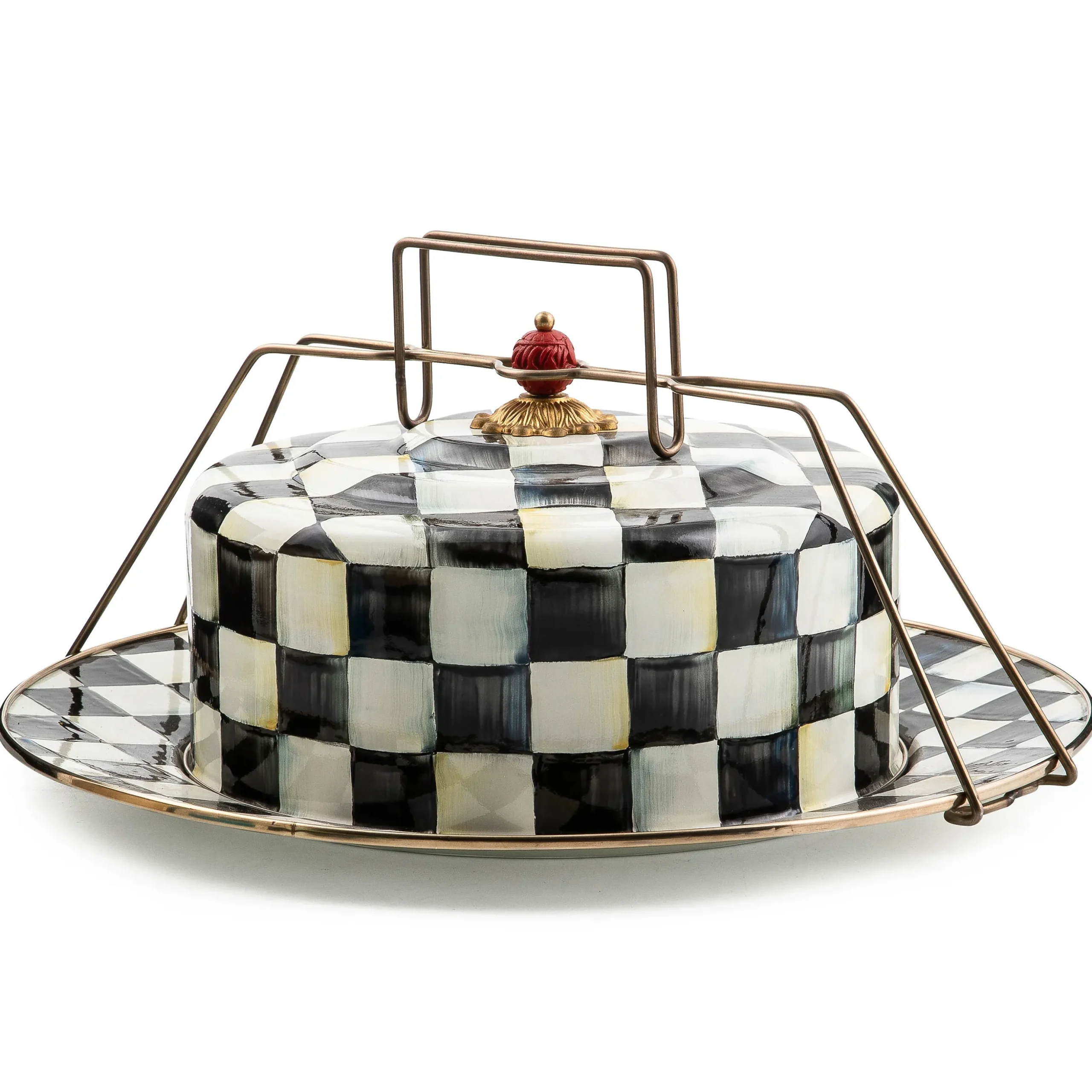 Courtly Check Cake Carrier