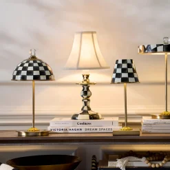 Courtly Check Candlestick Lamp