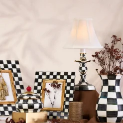 Courtly Check Candlestick Lamp